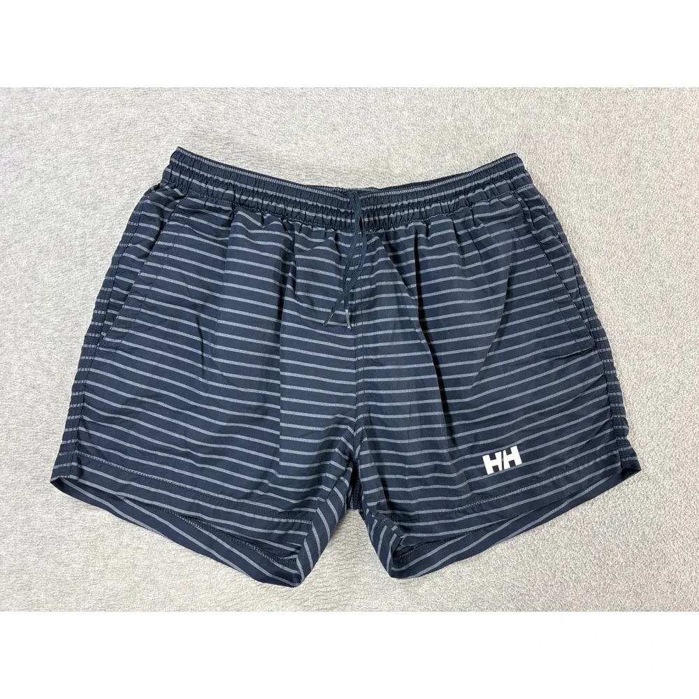 Helly Hansen Mesh Lined Striped Water Shorts (Men's Large) Blue - 5